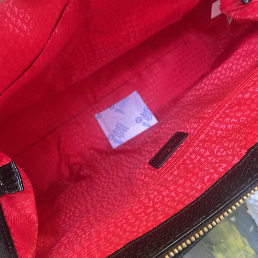Kate Spade Black and Tan Polka Dot Tote - Picture 4 of 6